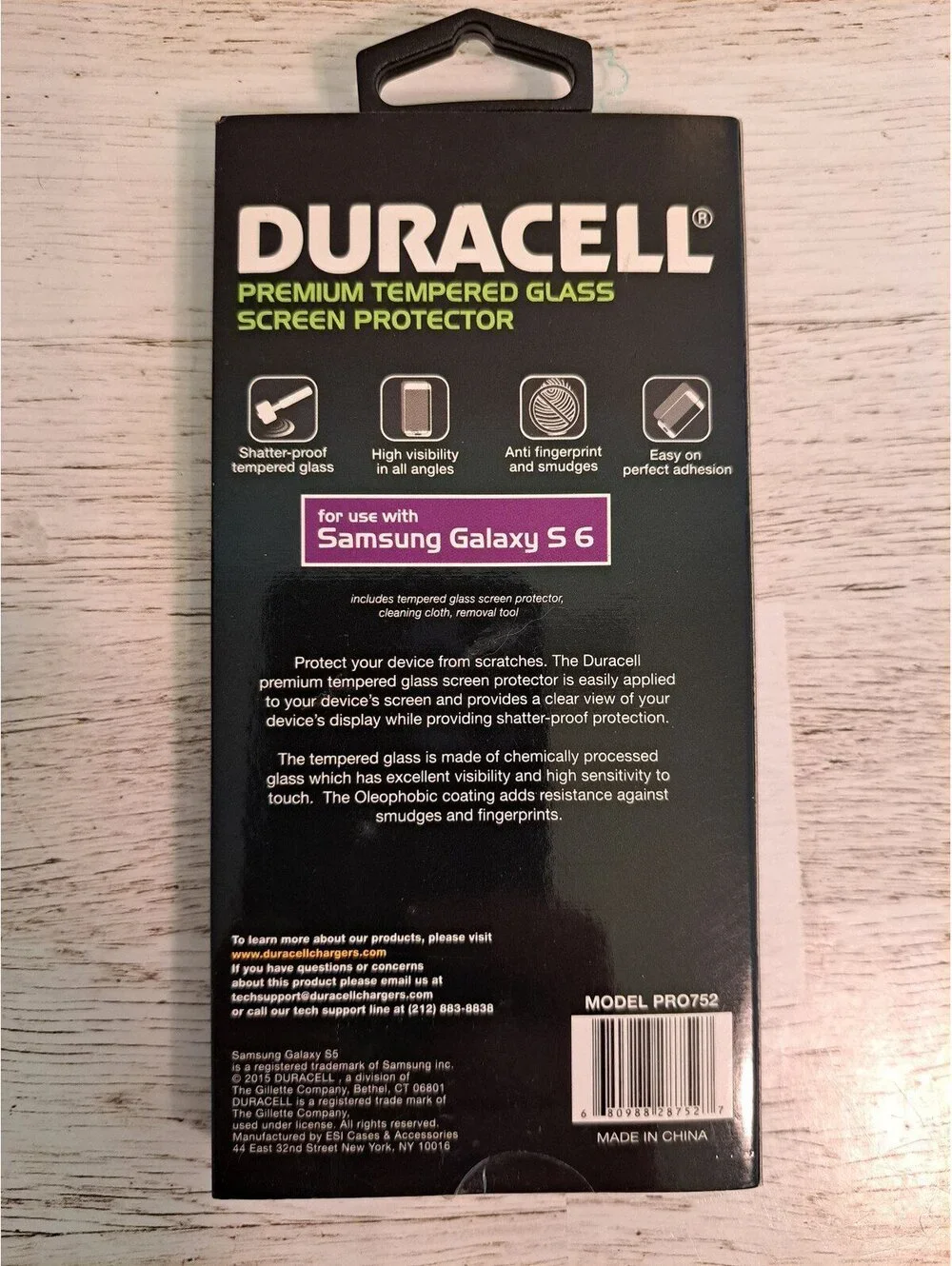 Premium Tempered Glass Screen Protector from Duracell